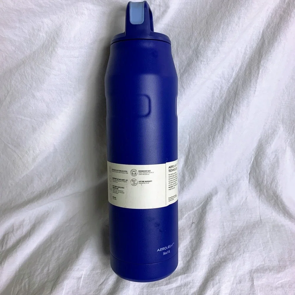 Stanley Aerolight Iceflow‎ Bottle 36 oz Blue Cap Carry Lid Insulated - Picture 2 of 9